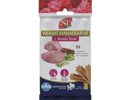 N&D QUINOA Dog Dental Snack Weight Lamb Medium & Maxi 100 g