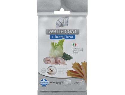 N&D WHITE Dog Dental Snack Sea Bass Medium & Maxi 100 g