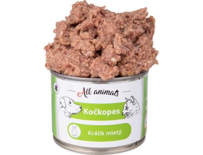 ALL ANIMALS Kočkopes konz. Králík mletý 200g