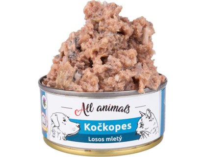 ALL ANIMALS Kočkopes konz. Losos mletý 90g