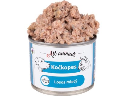 ALL ANIMALS Kočkopes konz. Losos mletý 200g