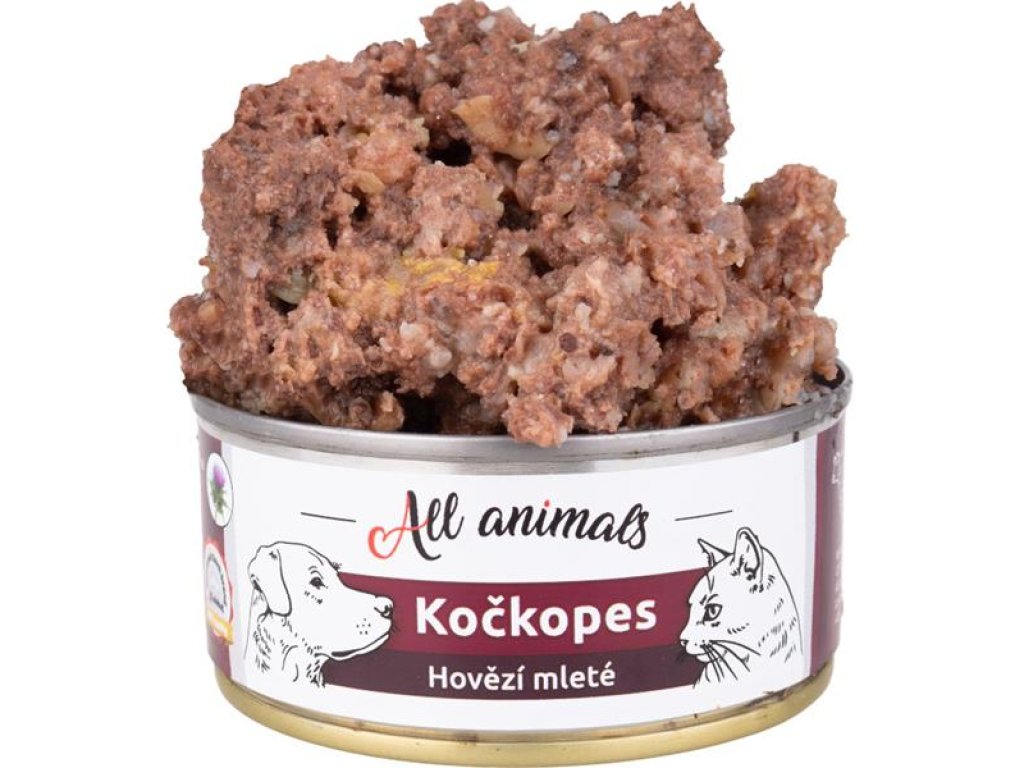 ALL ANIMALS Kočkopes konz. Hovězí mleté 100g