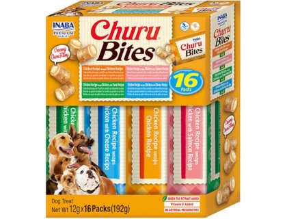 Inaba Churu Bites dog snack multipack 16x 12g