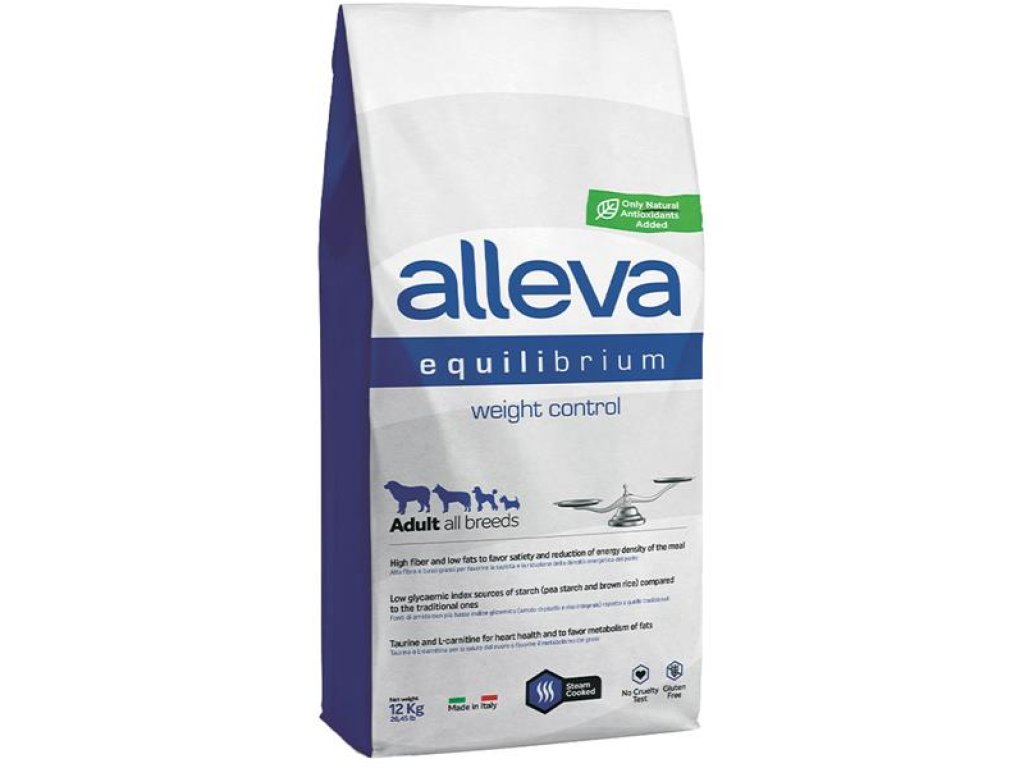 ALLEVA EQUILIBRIUM Dog Dry Adult Weight Control All Breeds 12 kg
