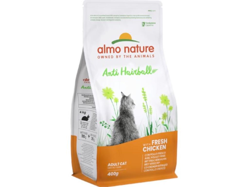 Almo Nature cat Anti-Hairball kuře 400g