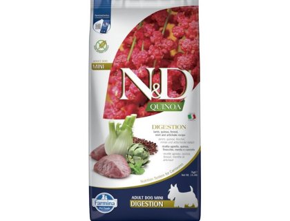 N&D QUINOA Dog GF Digestion, Lamb & Fennel Adult Mini 7 kg