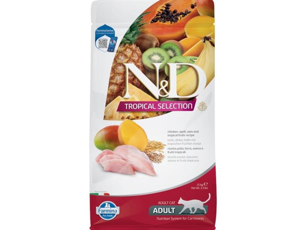 N&D TROPICAL SELECTION Cat LG Chicken 1,5 kg