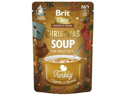 Brit Care Cat Christmas Turkey Soup with carrot, peas and rosemary 75 g