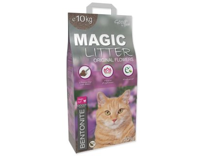Kočkolit Magic Litter Bentonite Original Flowers 10kg