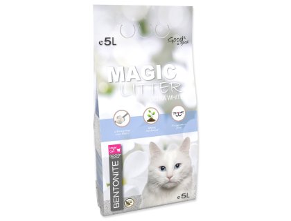 Kočkolit Magic Litter Bentonite Ultra White 5l/4,4kg