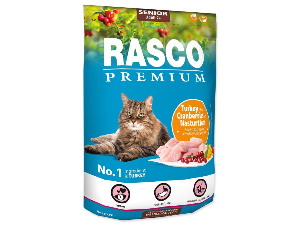 Krmivo Rasco Premium Senior krůta s brusinkou a lichořeřišnicí 0,4kg
