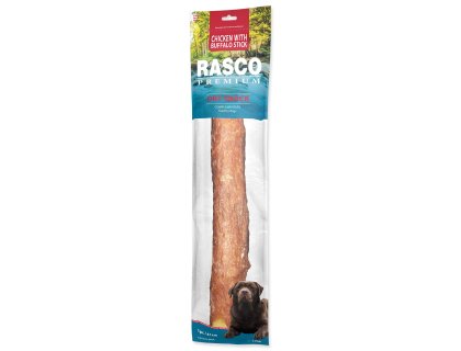 Pochoutka Rasco Premium buvolí kůže obalená kuřecím, tyčinky 41cm 170g