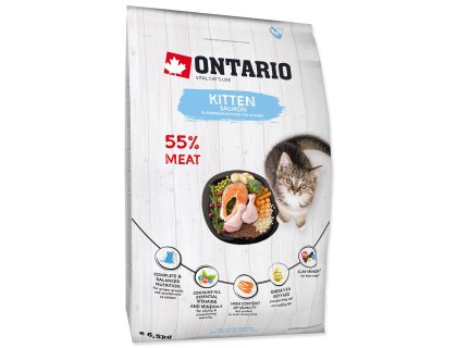 Krmivo Ontario Kitten Salmon 6,5kg