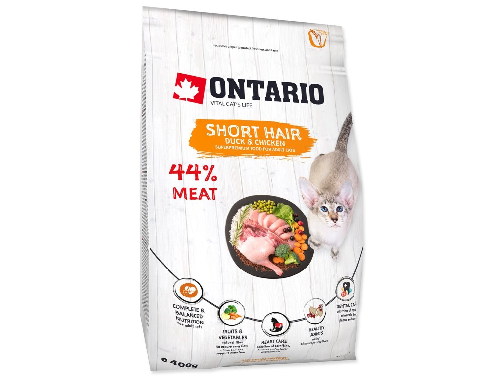 Krmivo Ontario Cat Shorthair 0,4kg