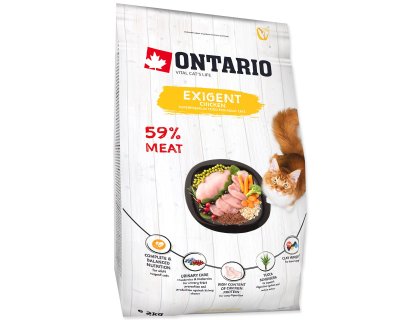 Krmivo Ontario Cat Exigent 2kg