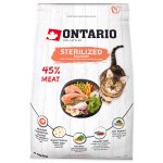 Krmivo Ontario Cat Sterilised Salmon 0,4kg