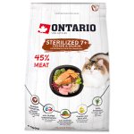 Krmivo Ontario Cat Sterilised 7+0,4kg