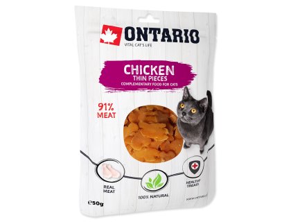 Pochoutka Ontario kuřecí tenké kousky 50g