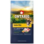 Krmivo Ontario Senior Mini Fish & Brown Rice 6,5kg