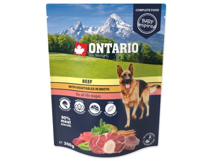 Kapsička Ontario hovězí se zeleninou ve vývaru 300g