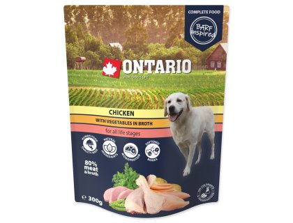 Kapsička Ontario kuře se zeleninou ve vývaru 300g