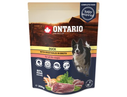 Kapsička Ontario kachna se zeleninou ve vývaru 300g