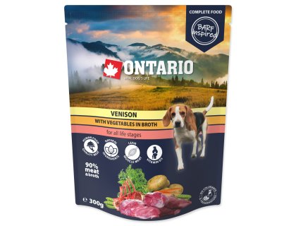 Kapsička Ontario zvěřina se zeleninou ve vývaru 300g