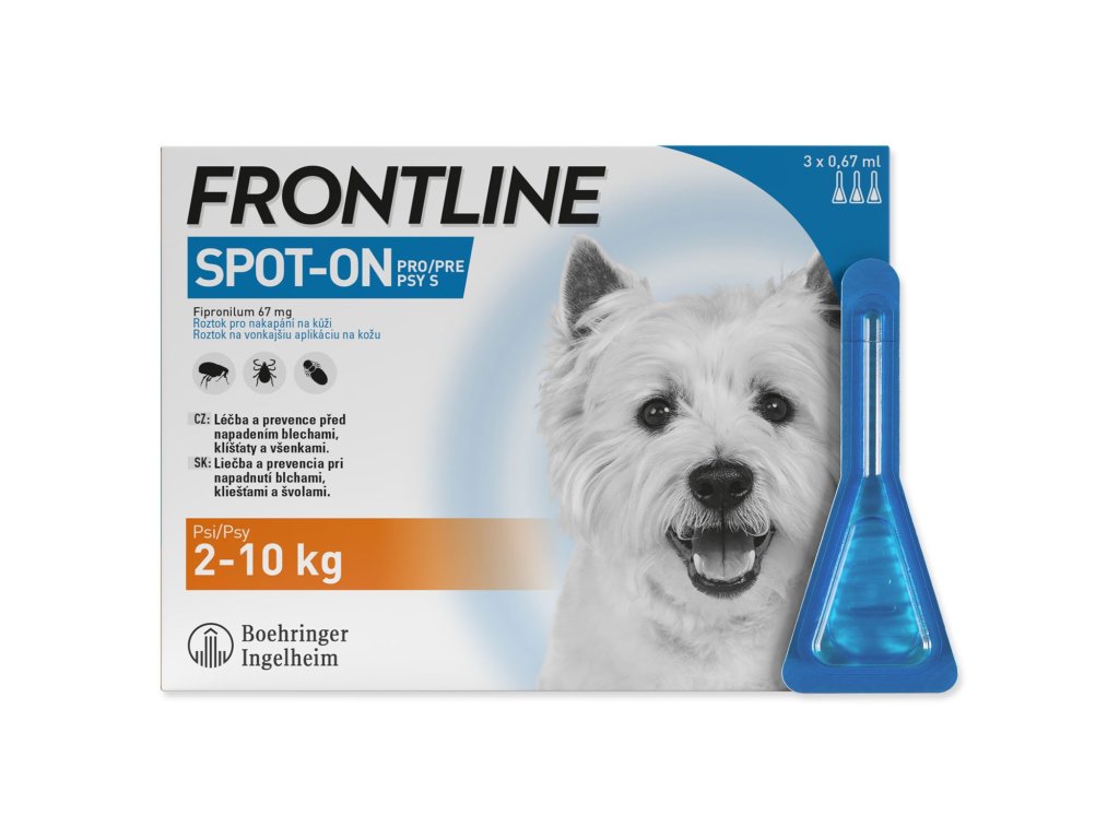 Frontline Combo spot-on pro psy S (2-10kg) - 3 ks !