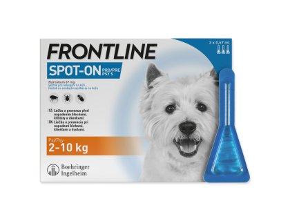 Frontline Combo spot-on pro psy S (2-10kg) - 3 ks !