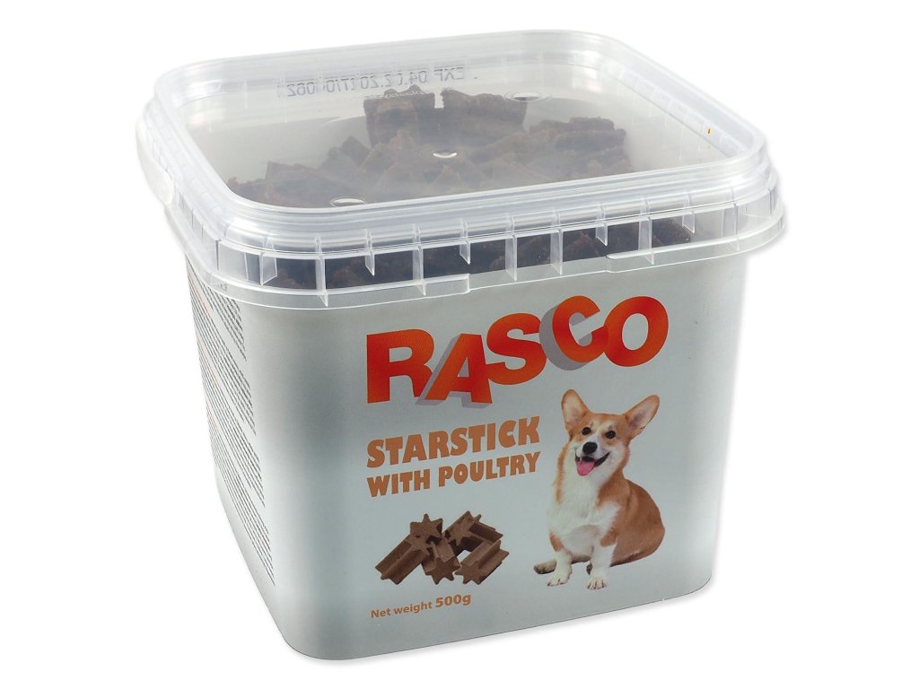 Pochoutka Rasco drůbeží tyčinky s játry 2,5cm 500g