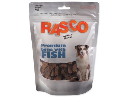 Pochoutka Rasco masová kost s rybou 5cm 250g
