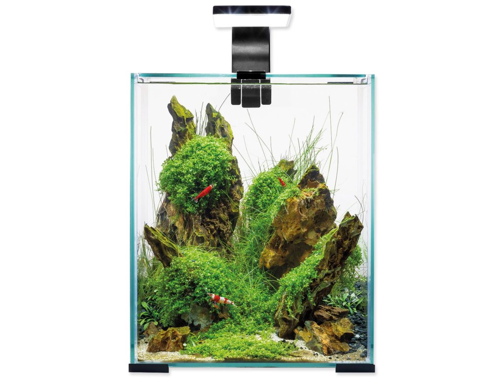 Akvarijní set Aquael SHRIMP SMART Day & Night černý 25x25x30cm 19l