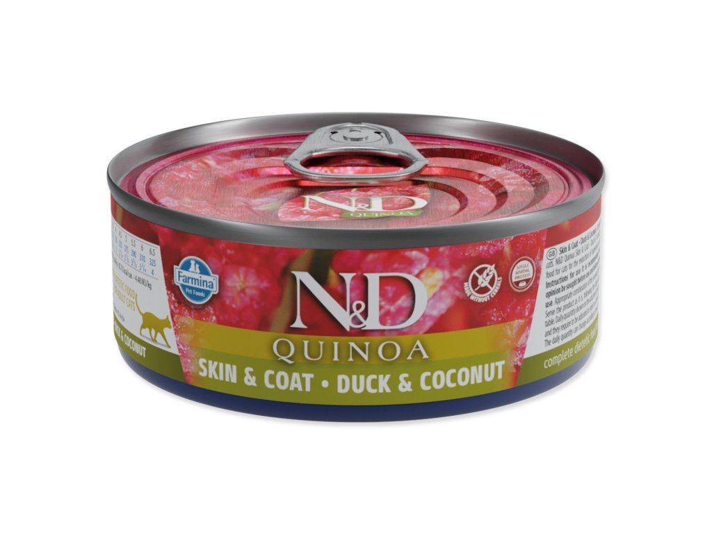 Konzerva N&D Cat Quinoa Duck & Coconut 80g
