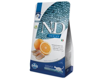 Krmivo N&D Cat Ocean Herring & Orange 1,5kg