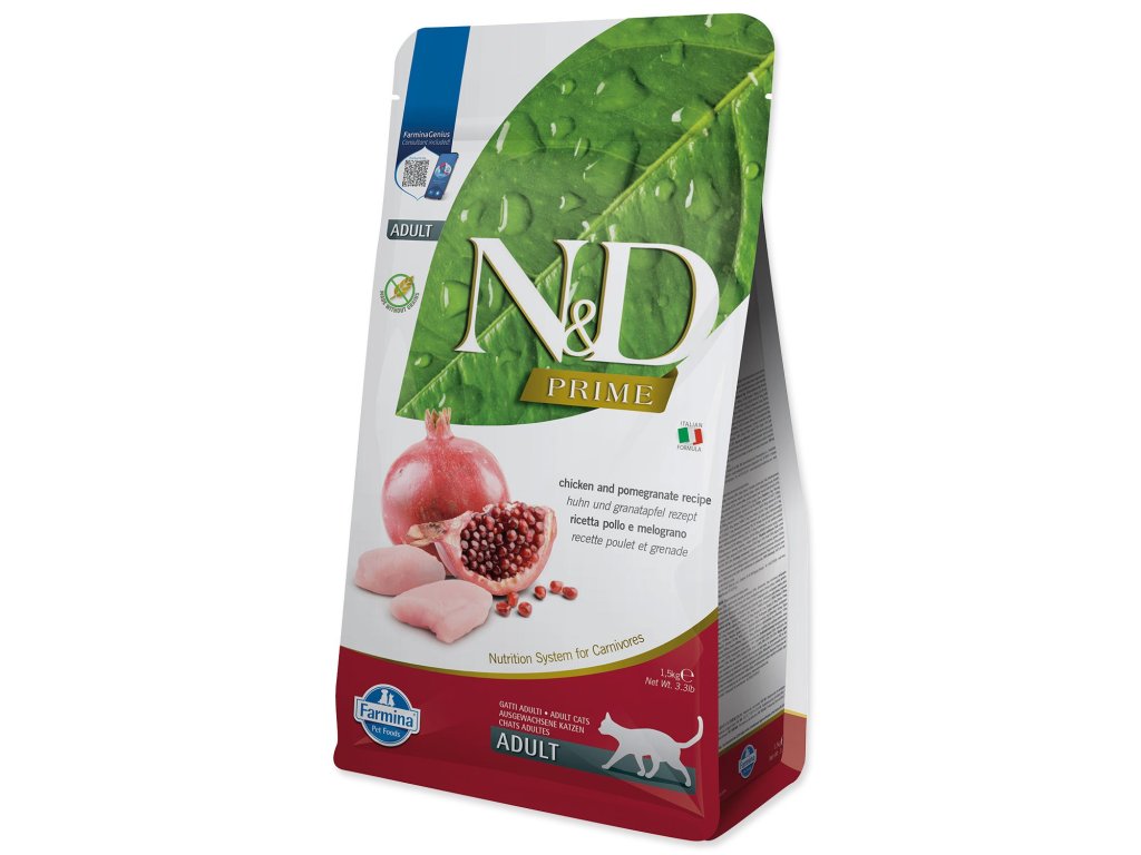 Krmivo N&D Cat Prime Chicken & Pomegranate 1,5kg