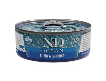 Konzerva N&D Cat Ocean Tuna & Shrimp 70g