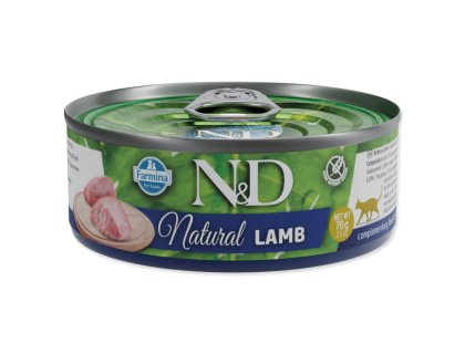 Konzerva N&D Cat Natural Lamb 70g