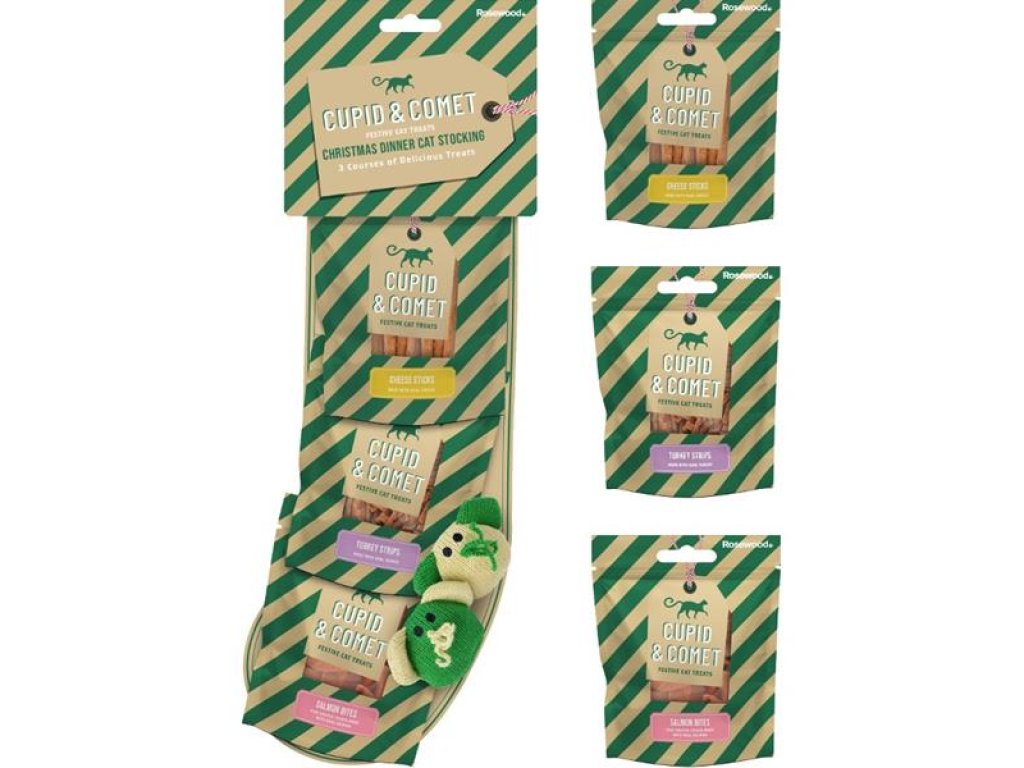 Rosewood vánoční balíček pochoutky + hračka pro kočky