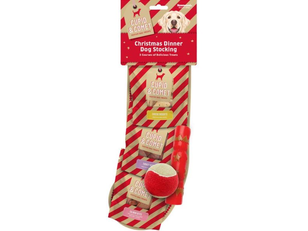 Rosewood vánoční balíček pochoutky + hračka pro psy