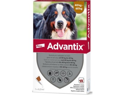 Advantix S.O. pes 40-60 kg a.u.v. hnědý sol 1 x 6 ml