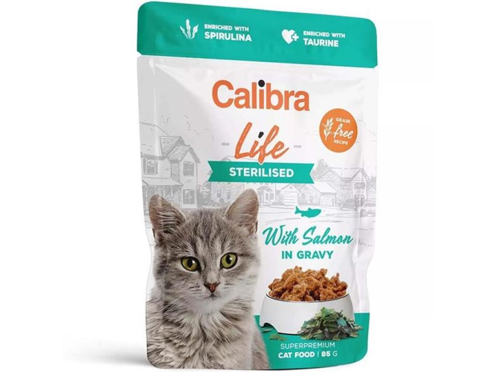 Calibra Cat Life kaps. Sterilised Salmon in gravy 85 g