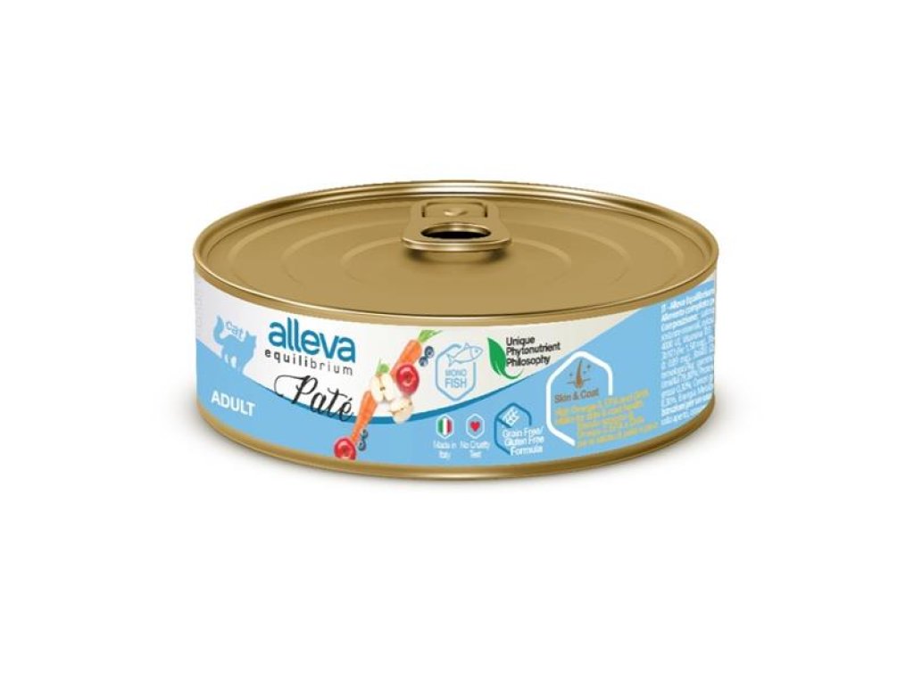 ALLEVA EQUILIBRIUM Cat konz. Pate Salmon 85g