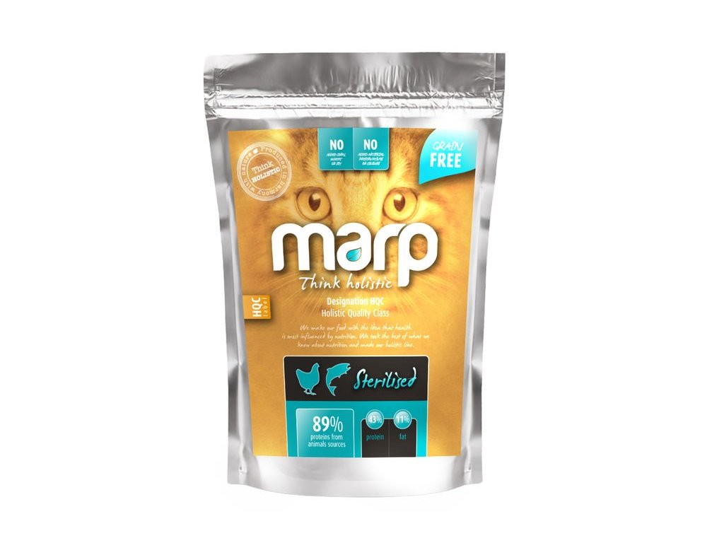 Marp Holistic Sterilised CAT - pro kastrované a starší kočky 0,5kg