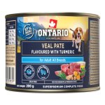 Konzerva Ontario Adult telecí pate s příchutí kurkumy 200g