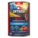 Konzerva Ontario Adult hovězí pate s příchutí spiruliny 400g