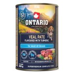 Konzerva Ontario Adult telecí pate s příchutí kurkumy 400g