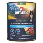 Konzerva Ontario Adult kachní pate s příchutí brusinek 800g