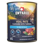 Konzerva Ontario Adult telecí pate s příchutí kurkumy 800g