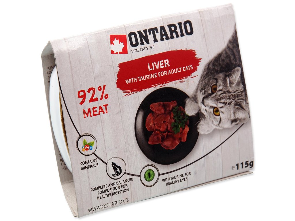 Vanička Ontario játra s taurinem 115g
