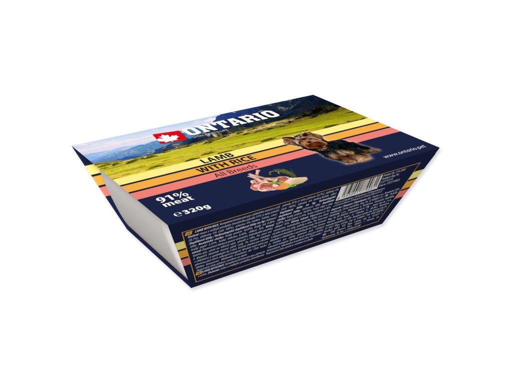 Vanička Ontario jehněčí s rýží 320g
